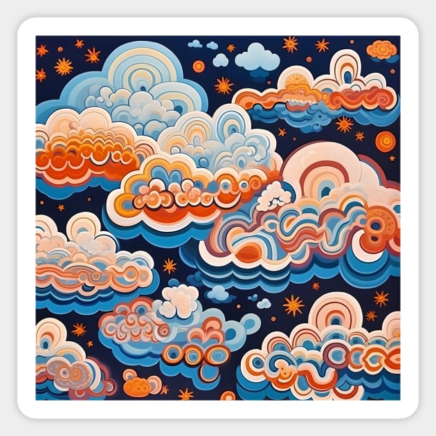 Funny Clouds Sticker by StudioIris